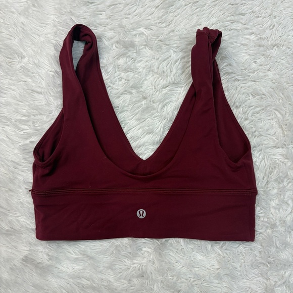 Lululemon Align V-Neck Bra *Light Support, A/B Cup - Garnet - Picture 2 of 4